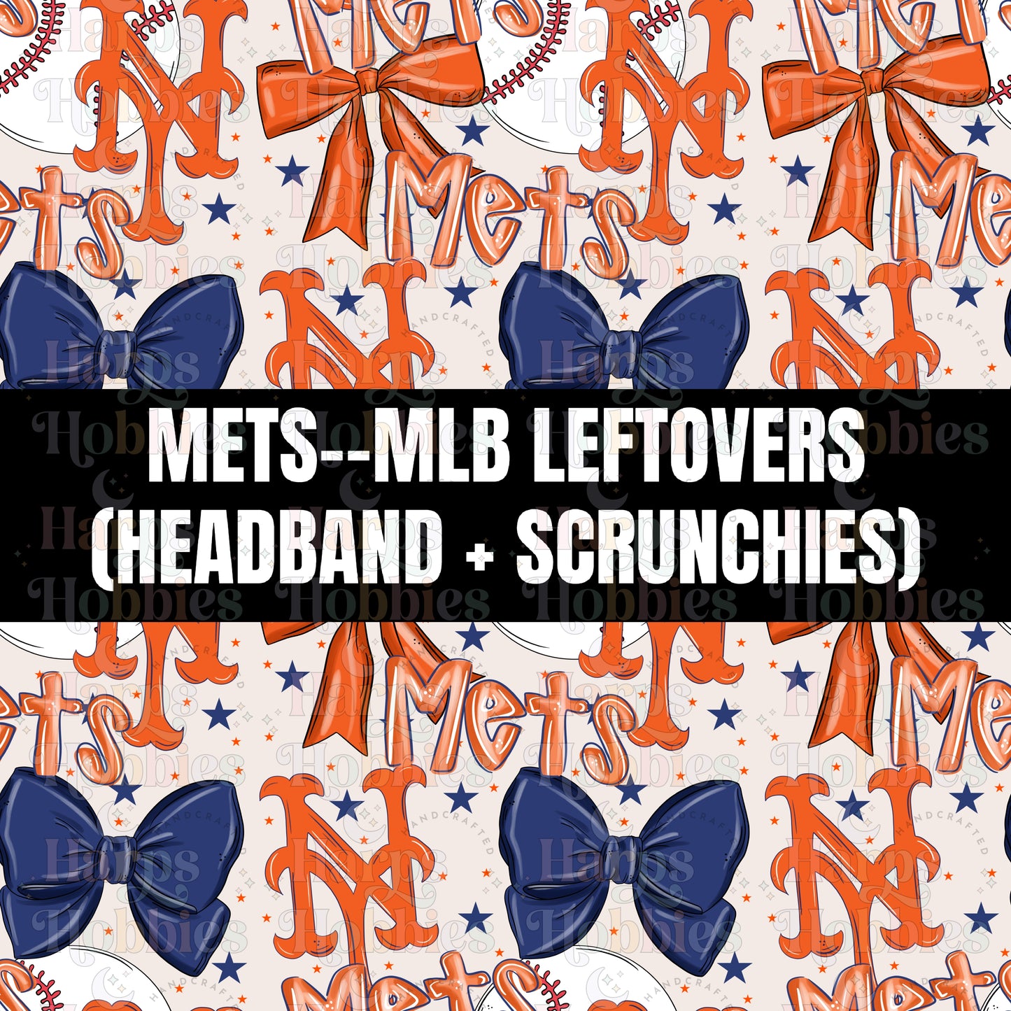 METS (headband,scrunchie,skinny scrunchie)