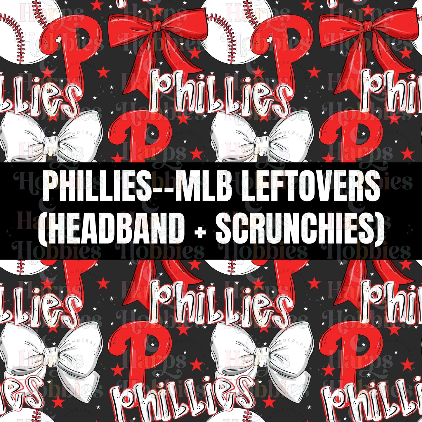 PHILLIES (headband,scrunchie,skinny scrunchie)
