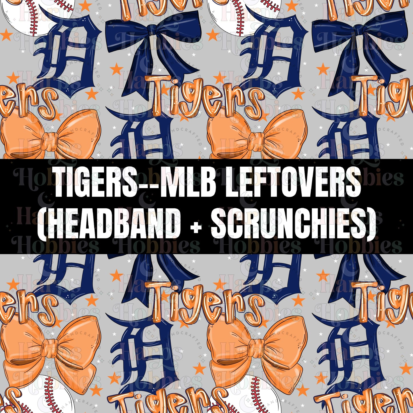 TIGERS (headband,scrunchie,skinny scrunchie)
