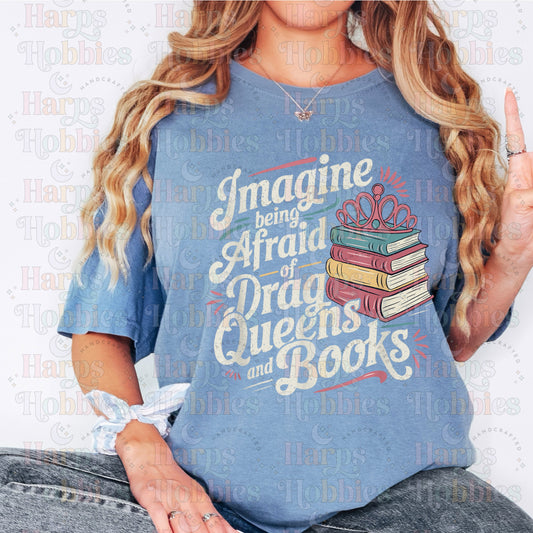 Drag Queens + Books (tshirt/hoodie/sweatshirt/longsleeve)
