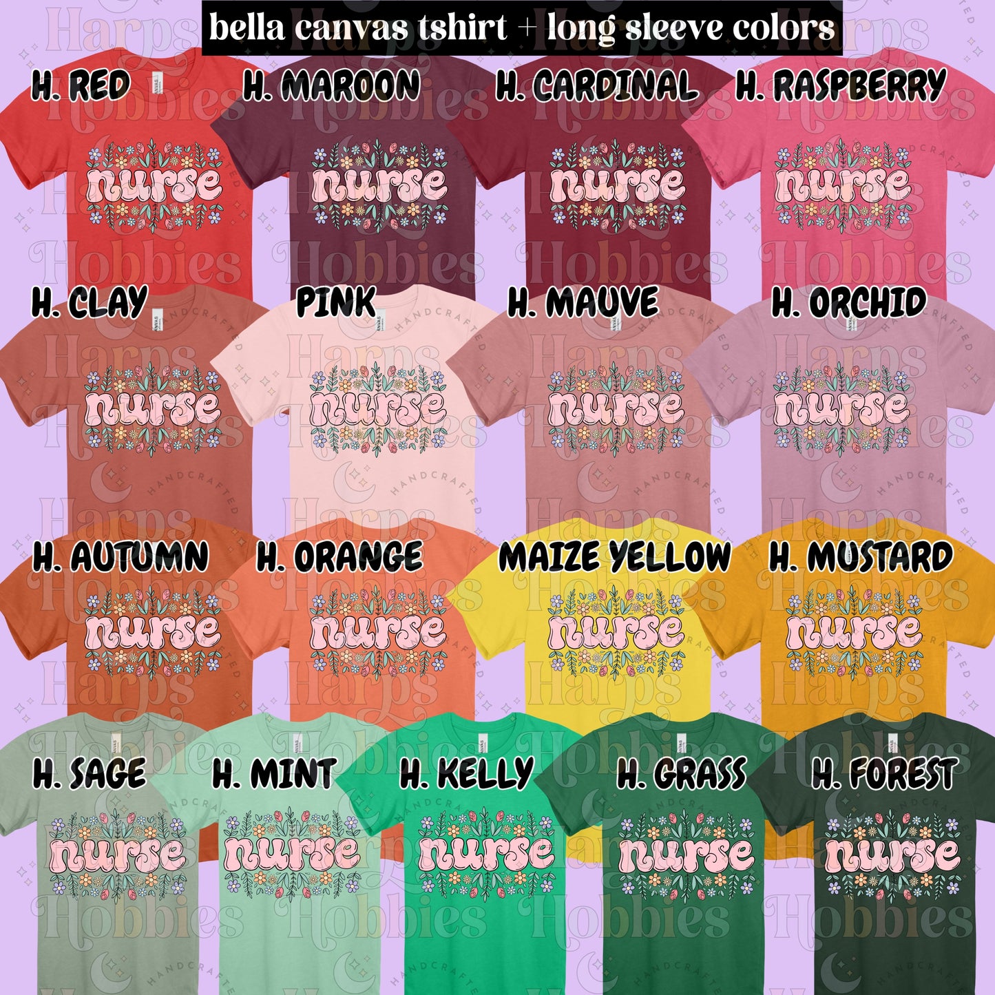 Nurse Floral (tshirt/hoodie/sweatshirt/longsleeve)
