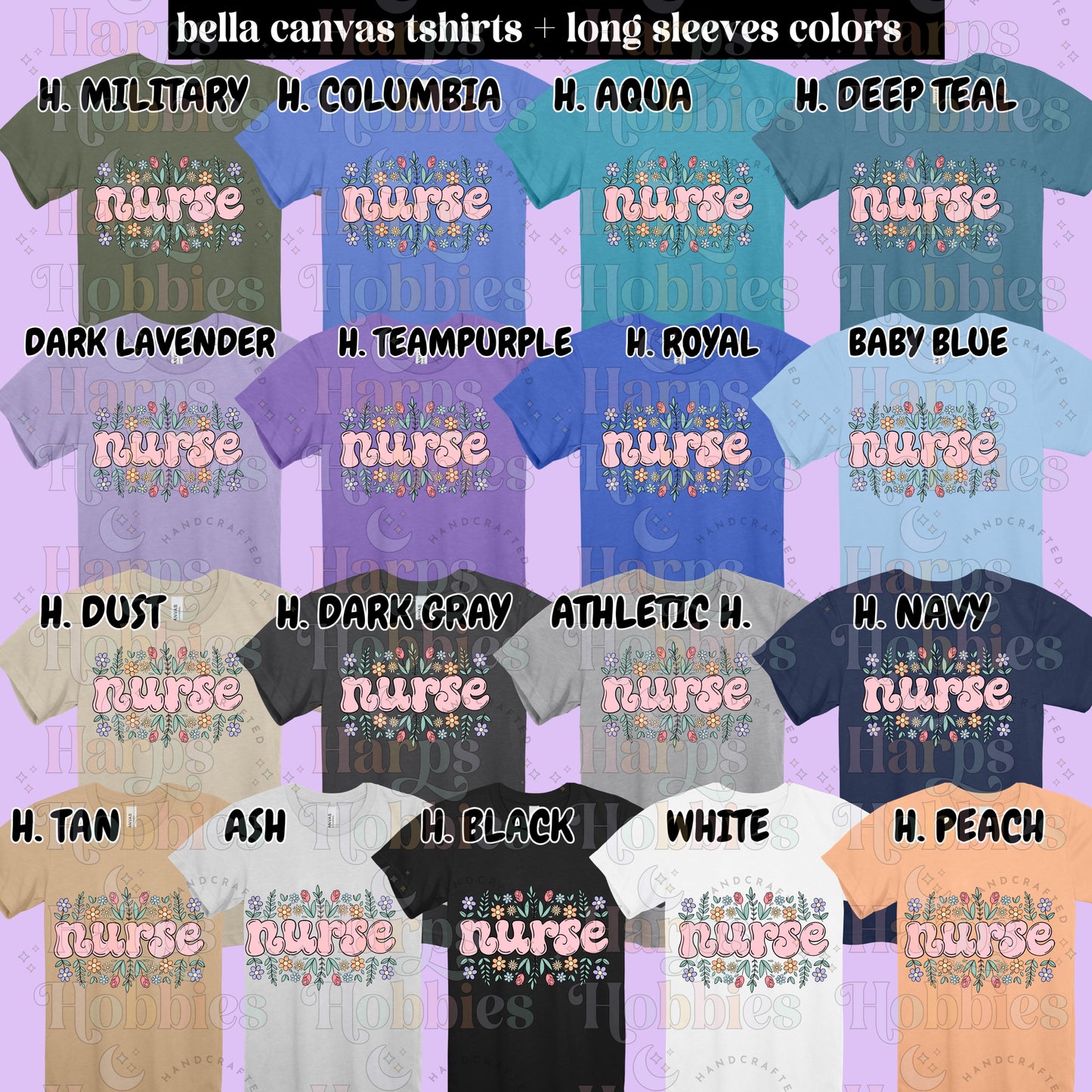 Nurse Floral (tshirt/hoodie/sweatshirt/longsleeve)