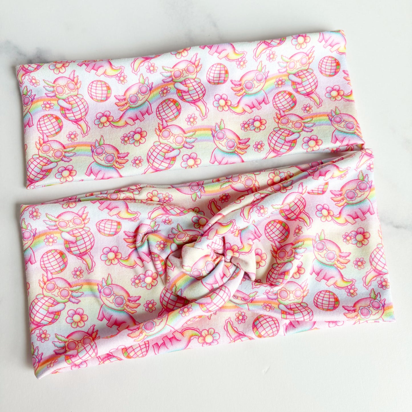 Disco Axolotl Headband