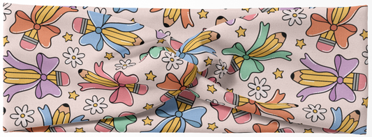 Pencil Bows Headband