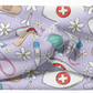 Purple Floral Nurse Headband