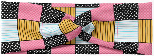 Composition Patchwork Headband