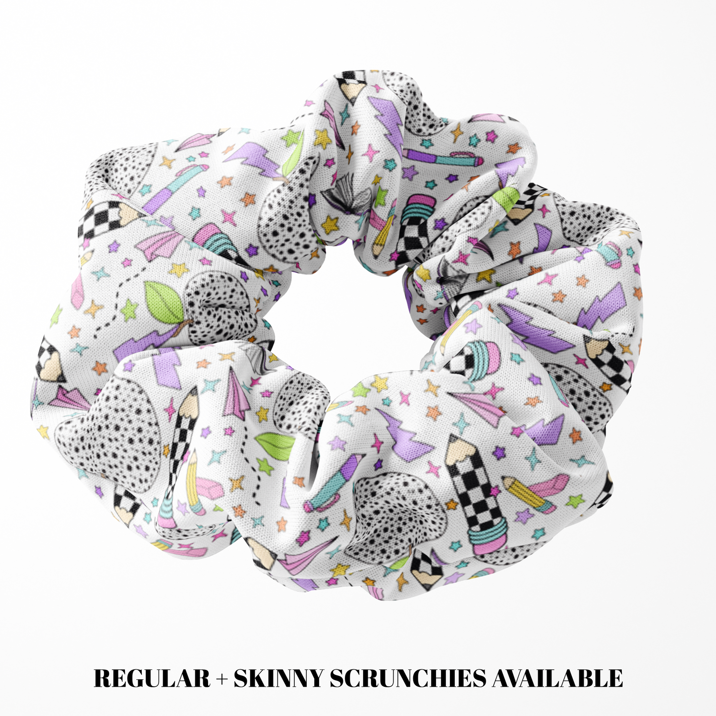Checkered Teacher Scrunchie (Regular+Skinny)