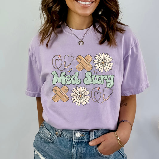 Floral Med Surg (tshirt/sweatshirt)