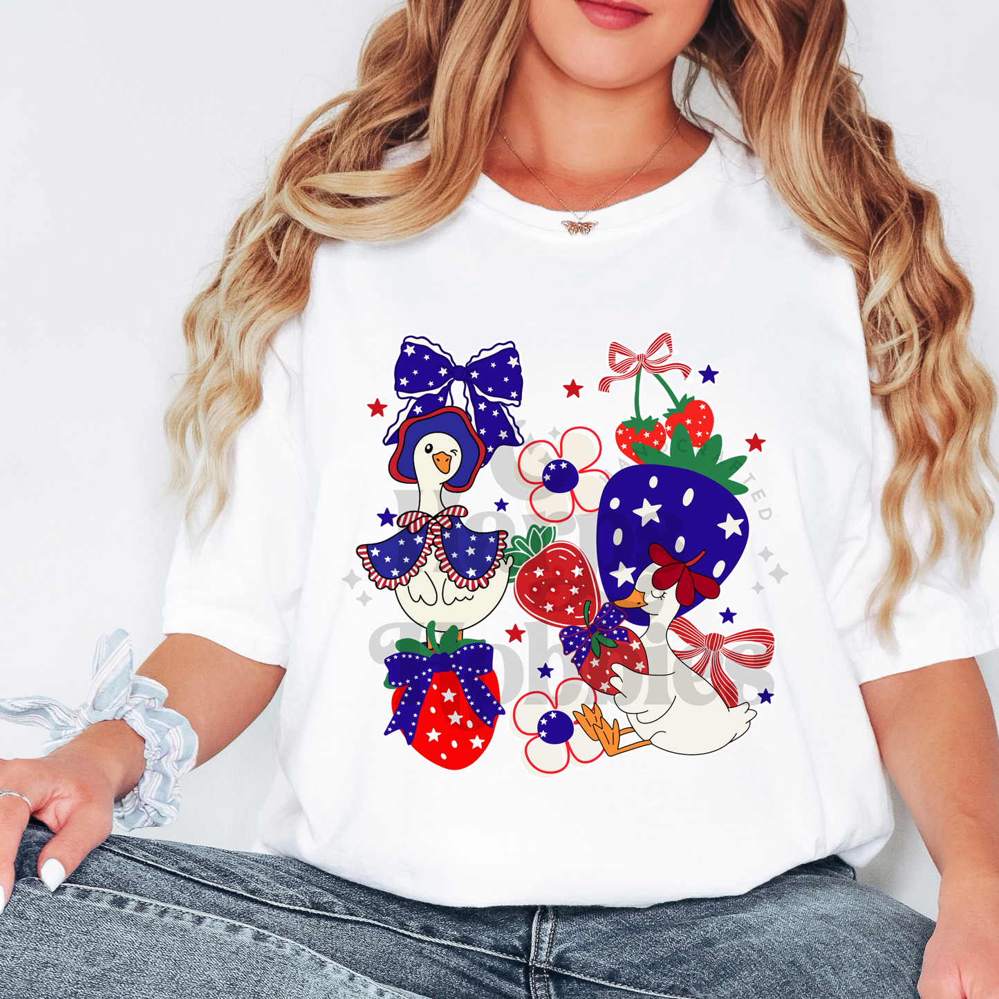 Berry Patriotic Geese (tshirt/sweatshirt)