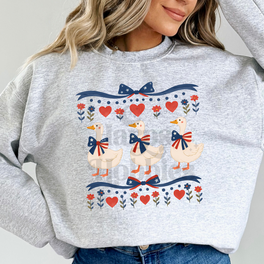 Vintage Patriotic Geese (tshirt/sweatshirt)