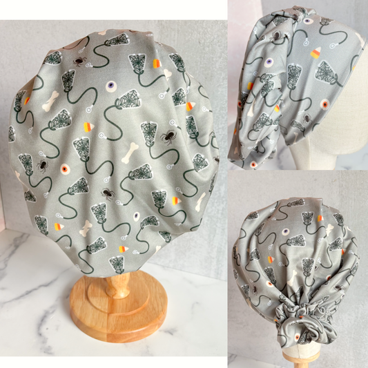 Spooky Stethoscope Scrub Hat