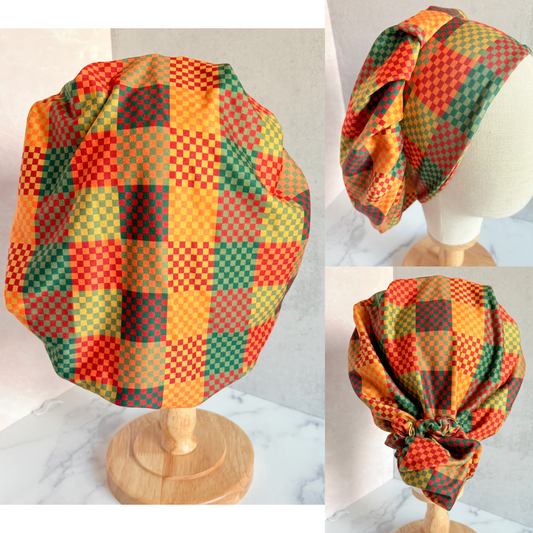 Rustic Checkered Scrub Hat