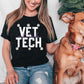 Floral Vet Tech (tshirt/sweatshirt)