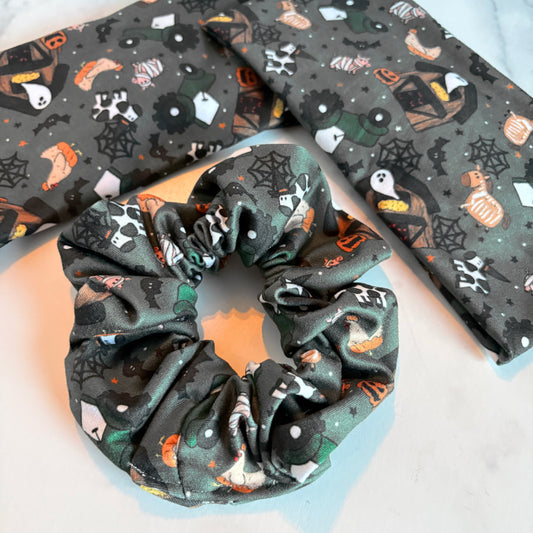 Spooky Farm Animals Scrunchie (Regular)