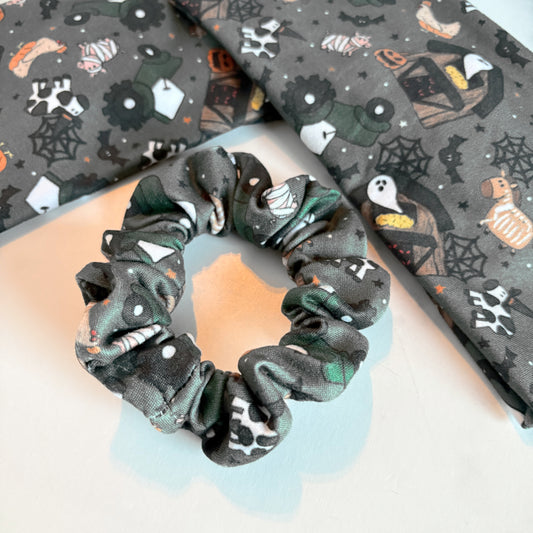 Spooky Farm Animals Scrunchie (Skinny)