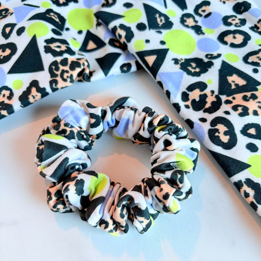 80s Halloween Leopard Scrunchie (Skinny)