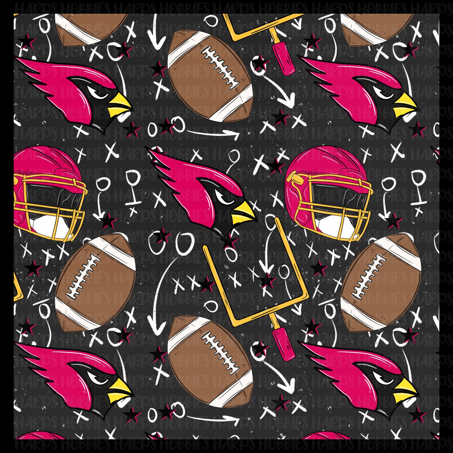 Arizona Cardinals (headband/scrunchie)