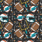Miami Dolphins (headband/scrunchie)