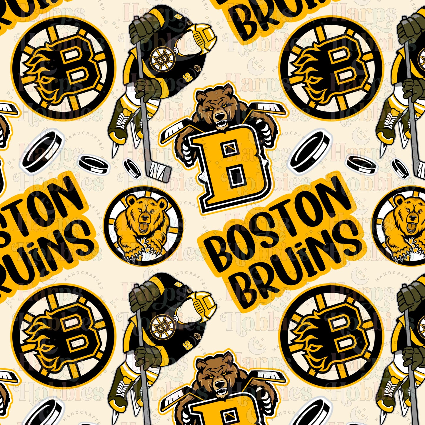 Boston Bruins (headband/scrunchie)