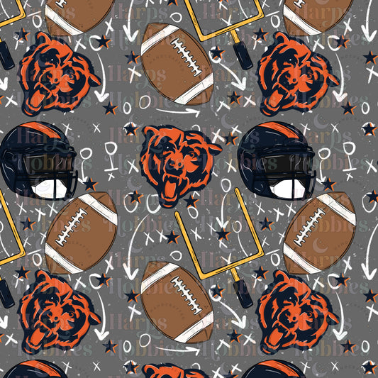 Chicago Bears (headband/scrunchie)