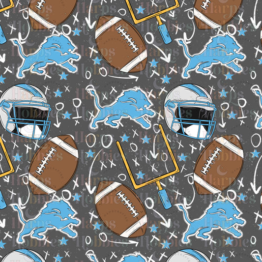 Detroit Lions (headband/scrunchie)