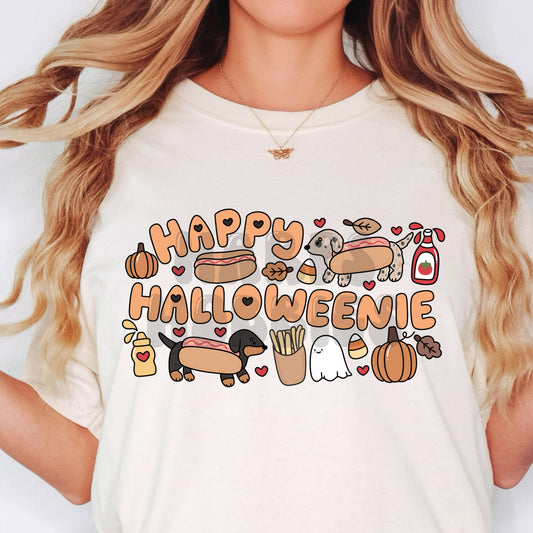 Happy Halloweenie (tshirt/sweatshirt)