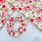 Poinsettia Bows Scrunchie (Skinny)