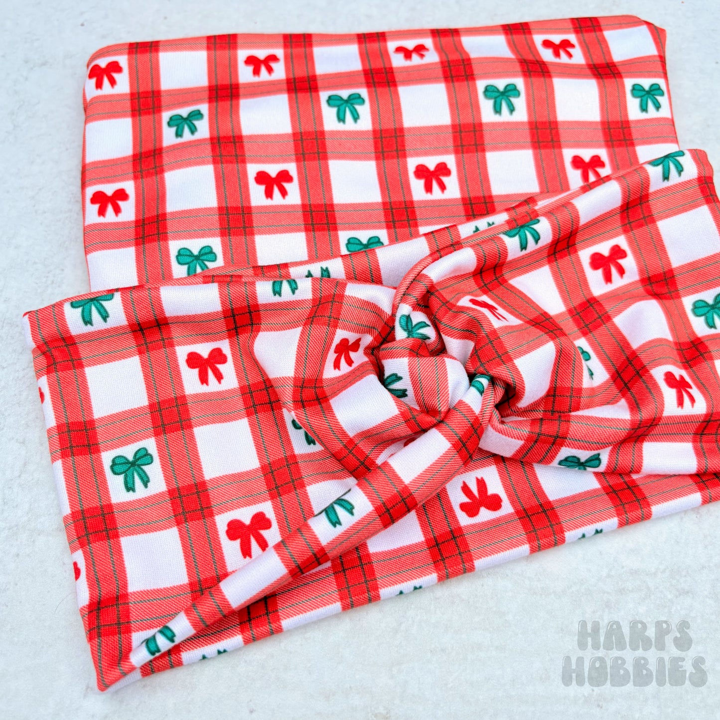 Plaid Bows Headband
