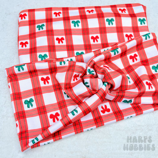 Plaid Bows Headband