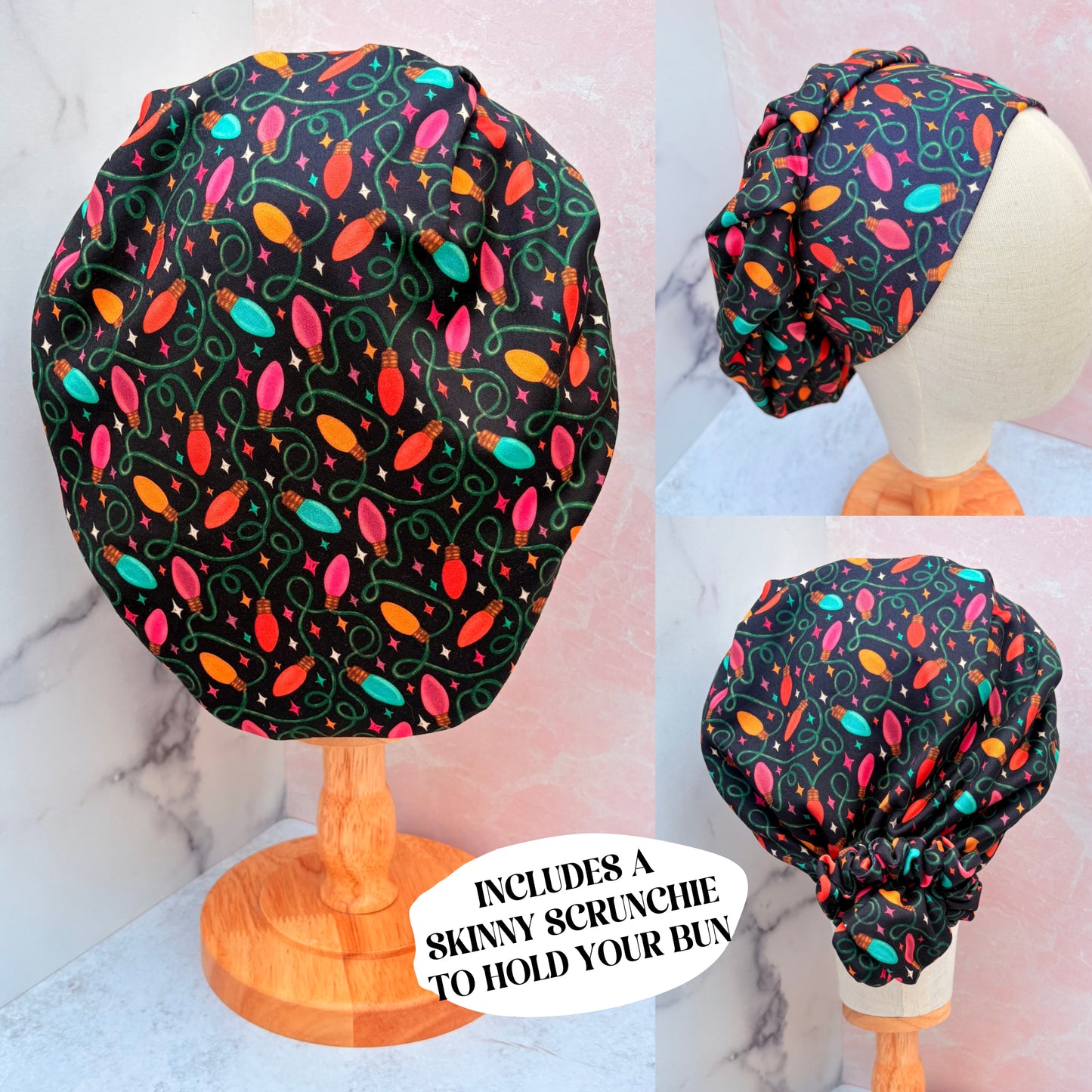 Christmas Lights Scrub Hat (ships in 12-15 business days)