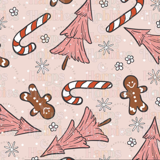 Pink Christmas headband
