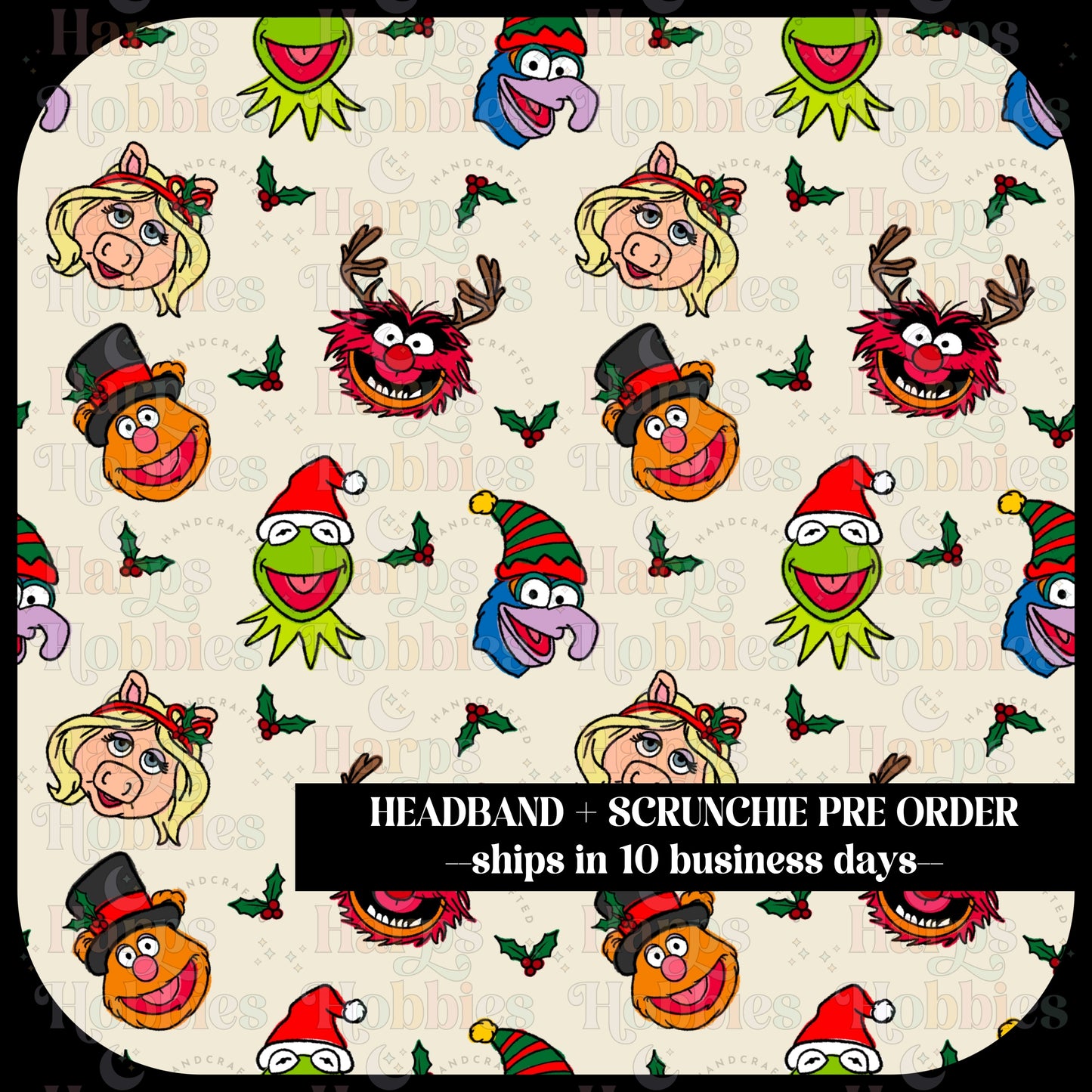 Muppets Christmas (headband/scrunchie)