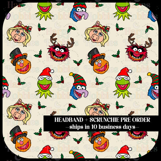 Muppets Christmas (headband/scrunchie)