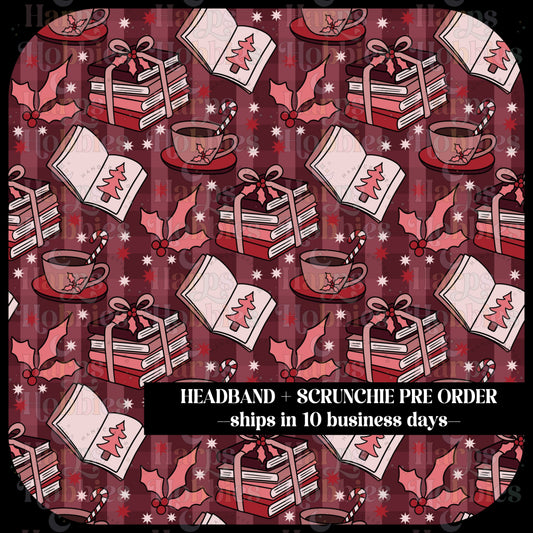 Red Books (headband/scrunchie)