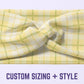 Yellow Gingham Headband