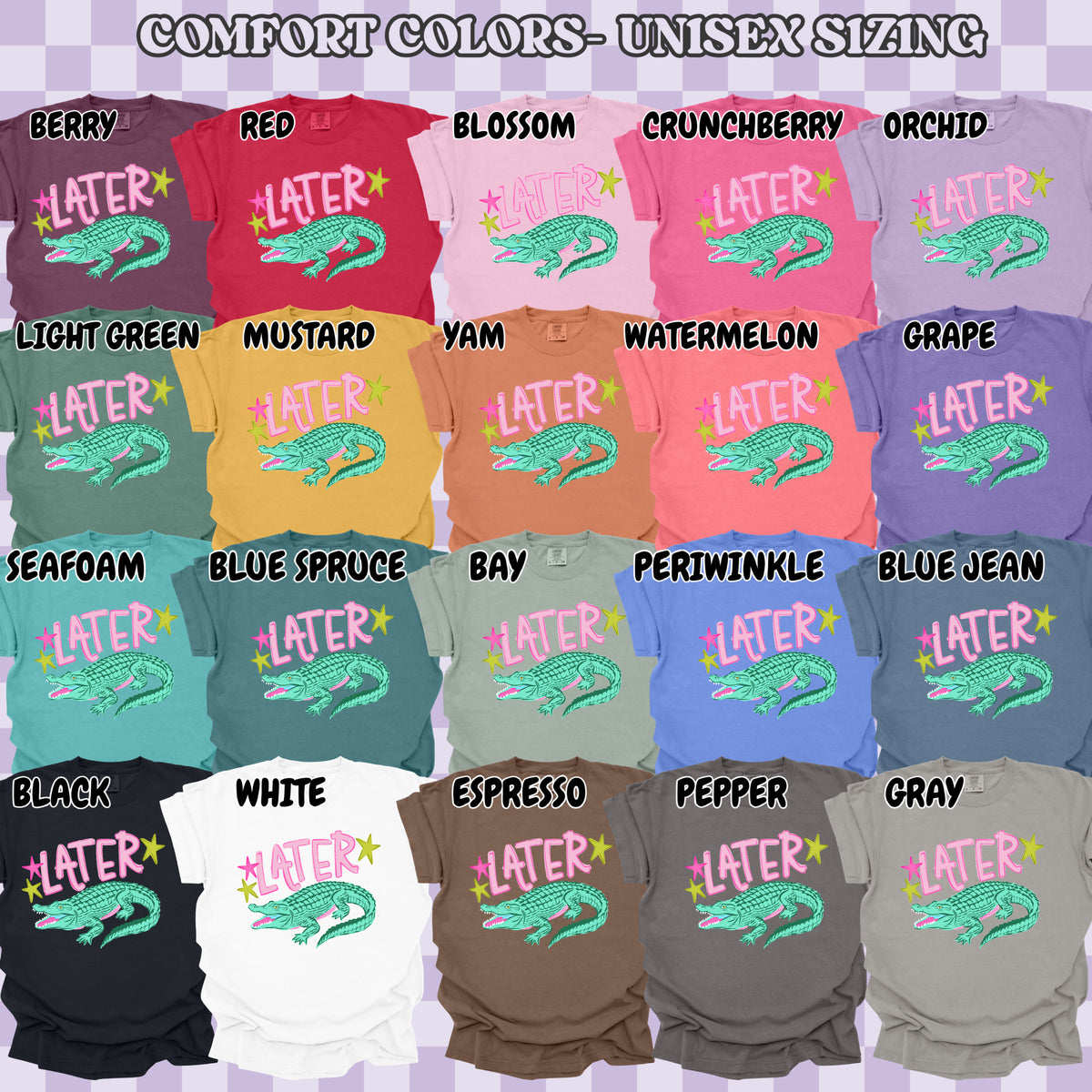 Later Alligator (tshirt/sweatshirt)