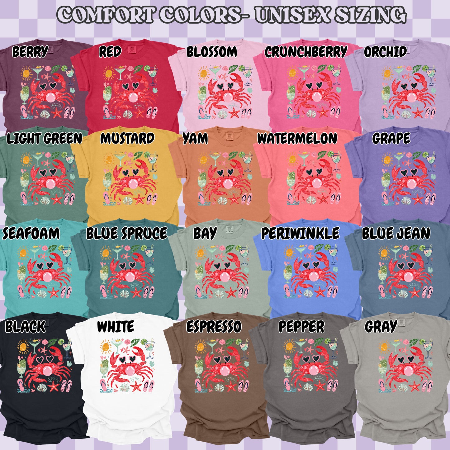 Bubblegum Crab (tshirt/sweatshirt)