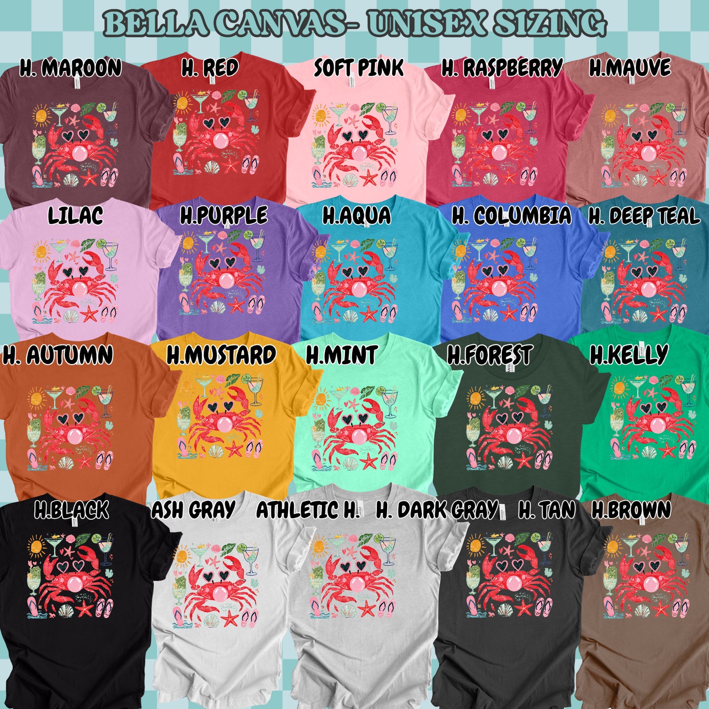 Bubblegum Crab (tshirt/sweatshirt)
