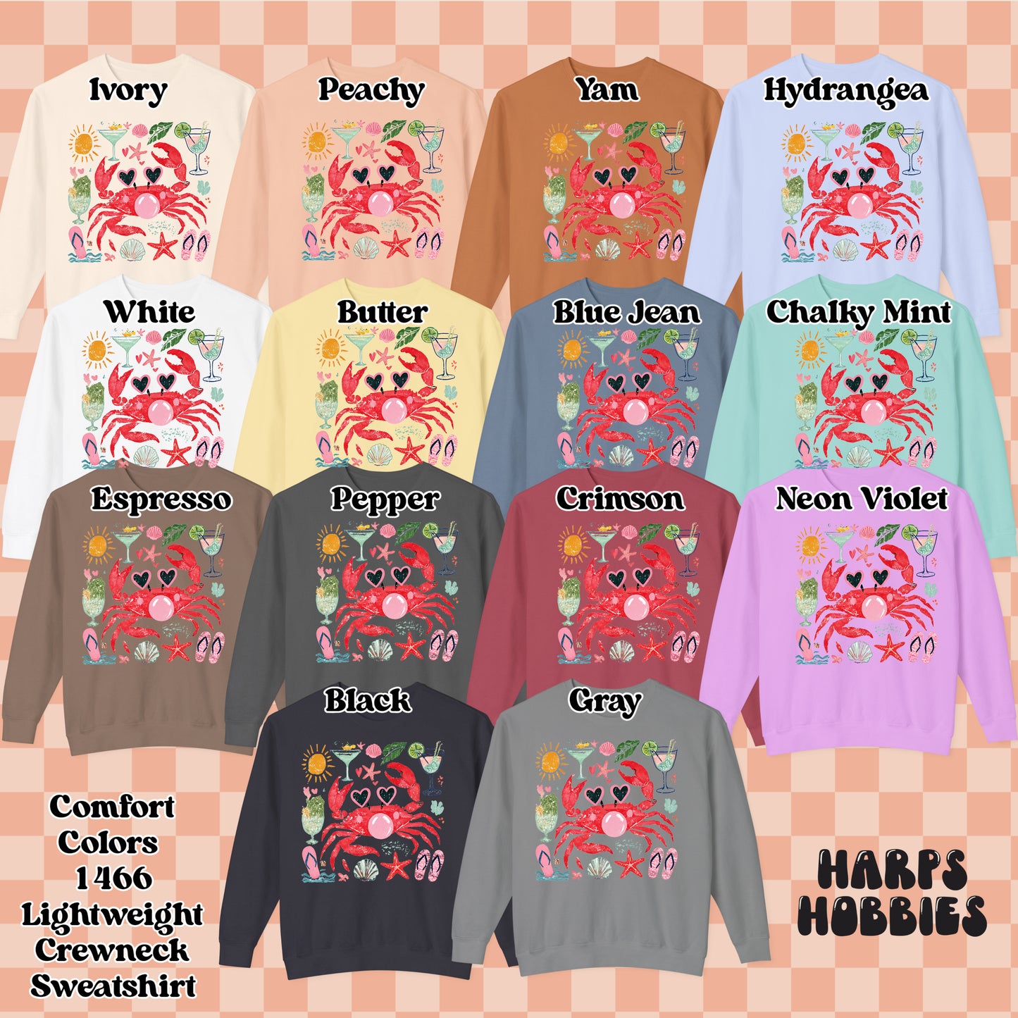 Bubblegum Crab (tshirt/sweatshirt)