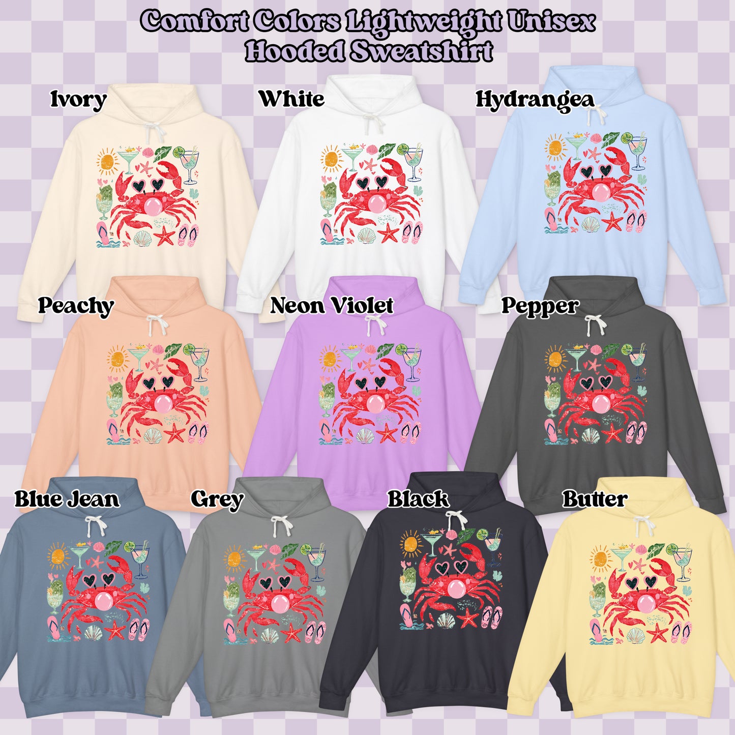 Bubblegum Crab (tshirt/sweatshirt)