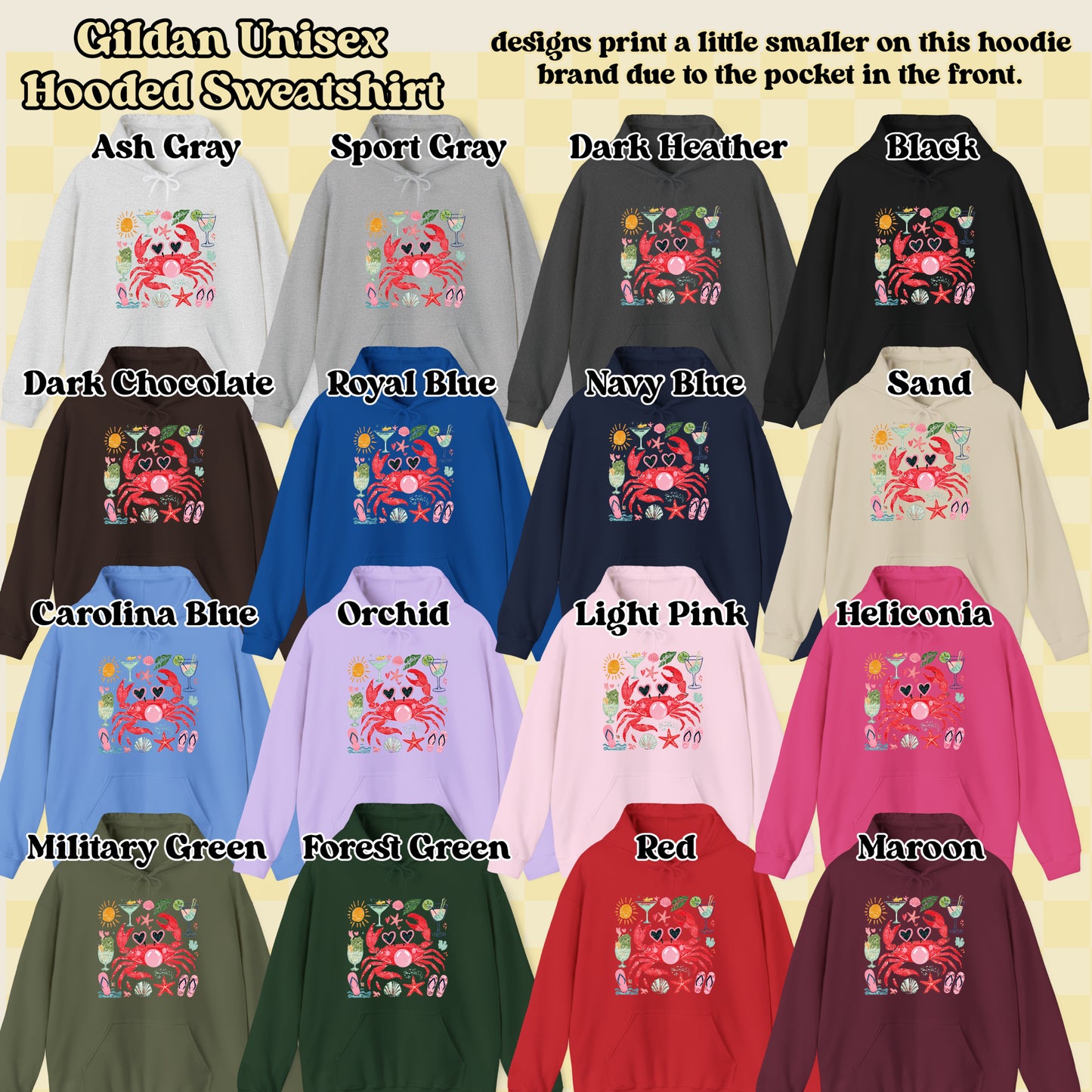 Bubblegum Crab (tshirt/sweatshirt)