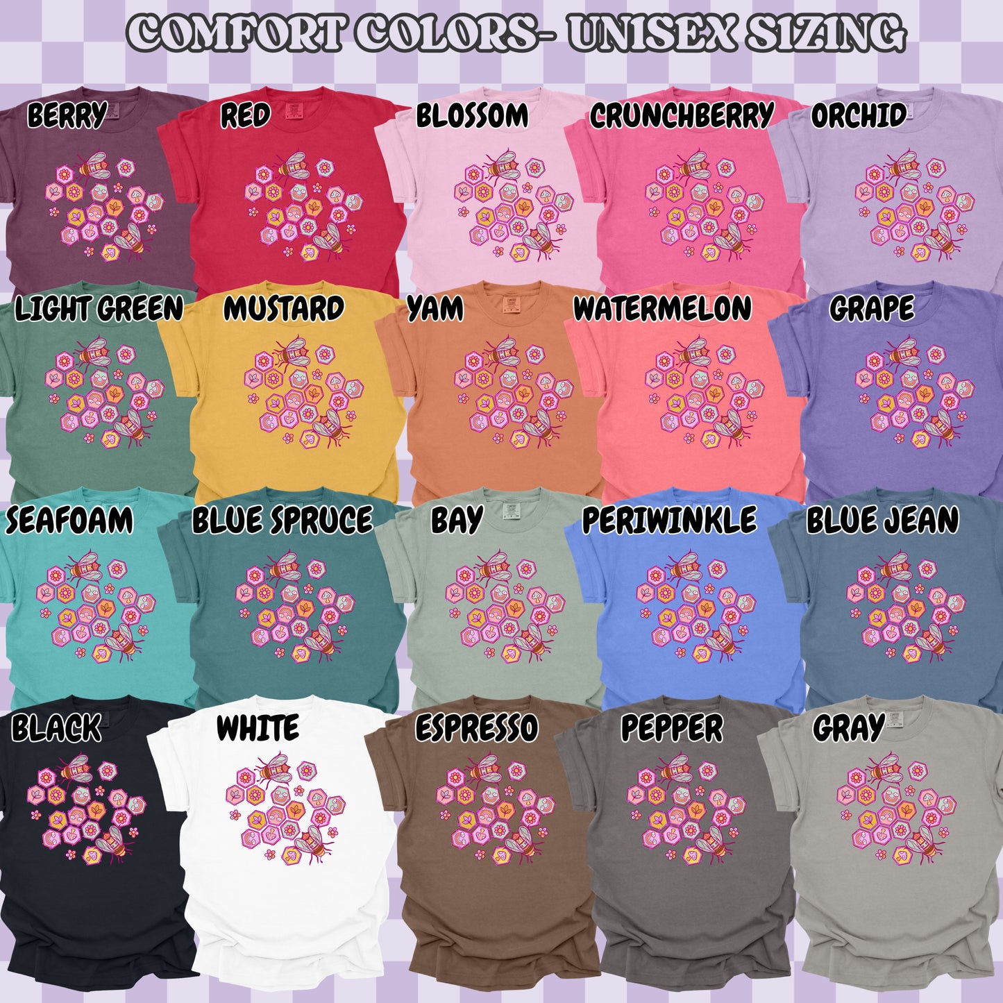 Doodle Bees (tshirt/sweatshirt)