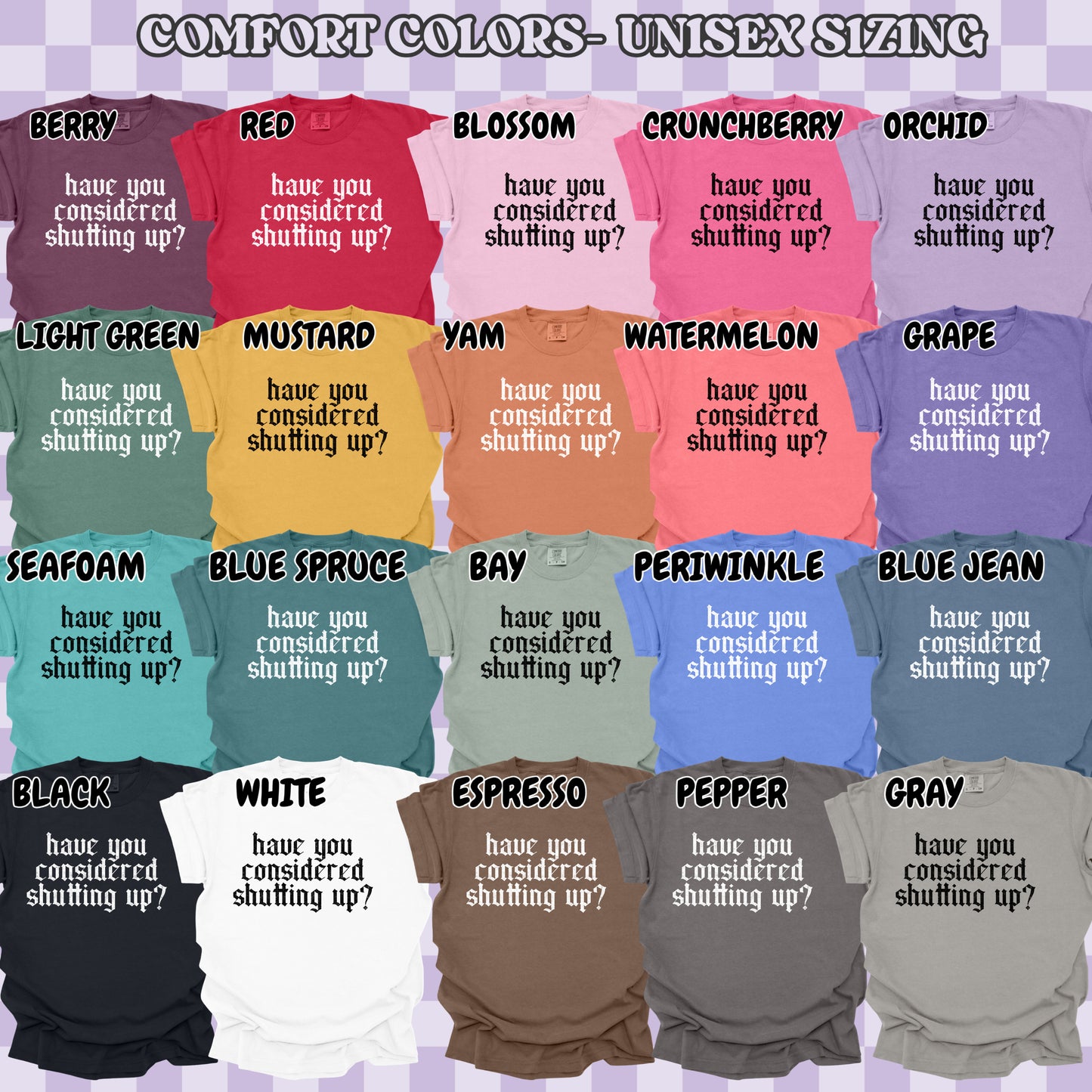 Shutting Up (tshirt/sweatshirt)