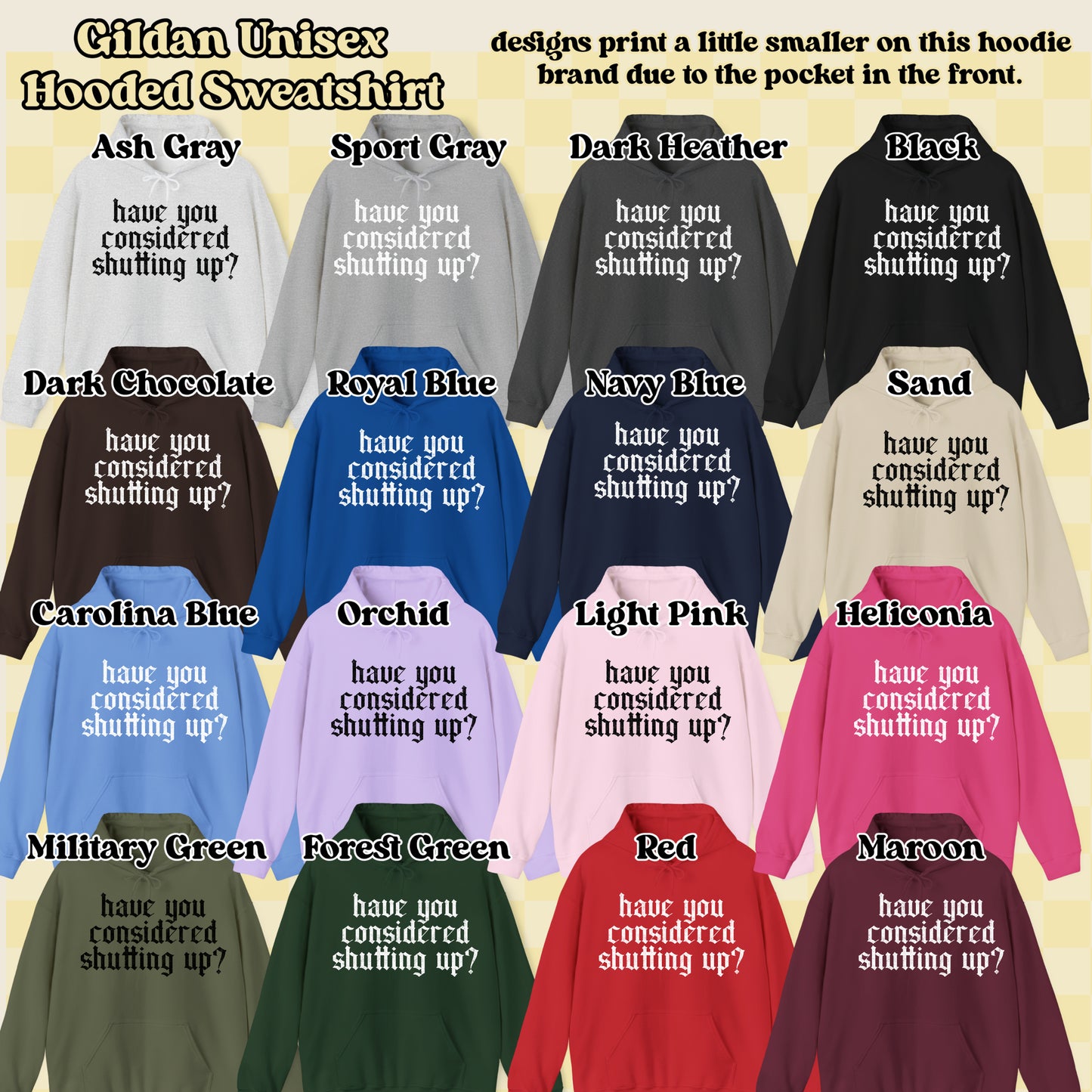 Shutting Up (tshirt/sweatshirt)