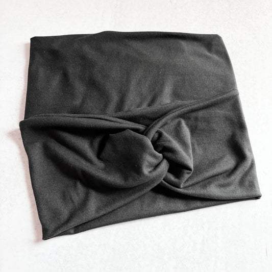 Black Solid Headband
