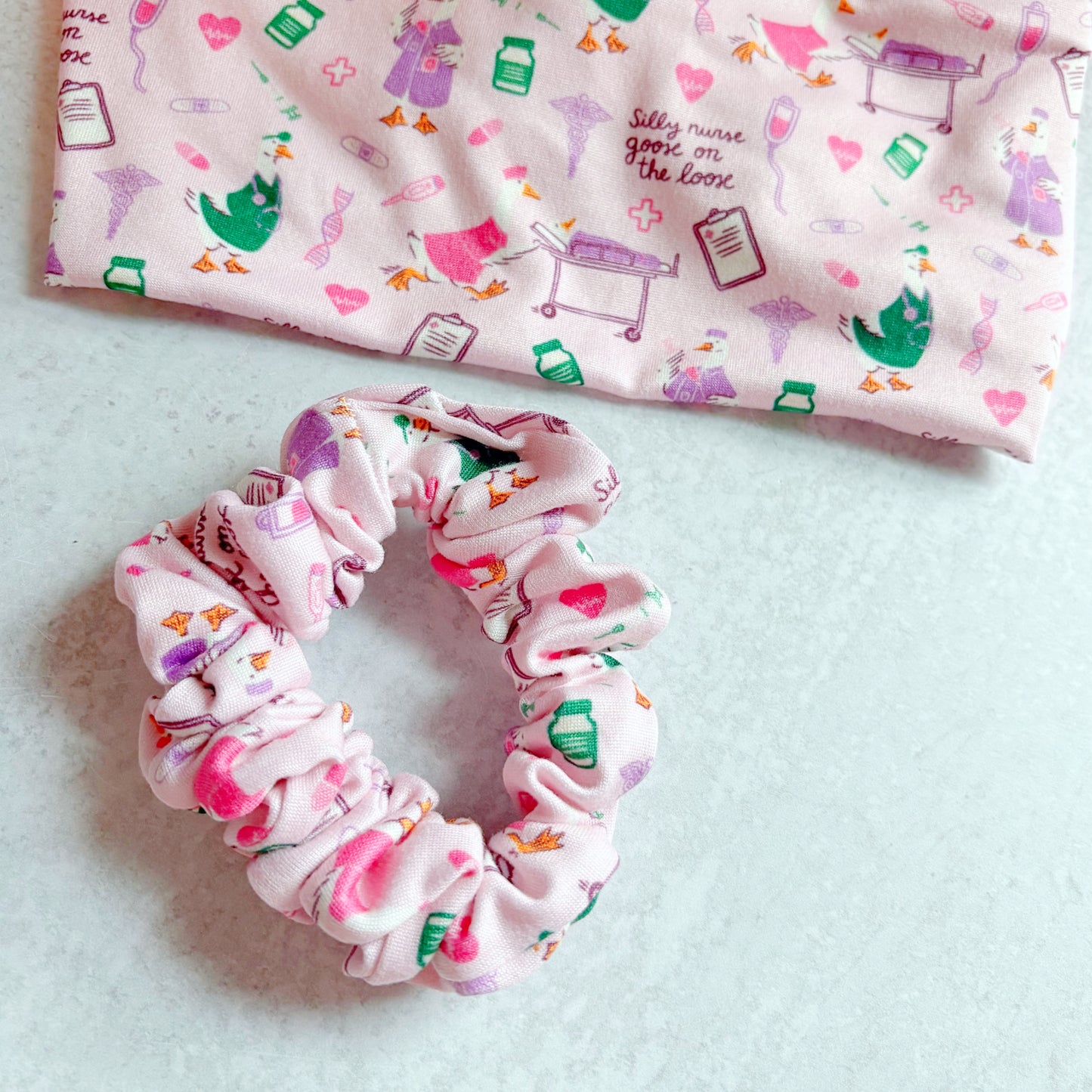 Silly Goose Nurse Scrunchie (Skinny)