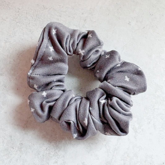 Simple Gray Scrunchie (Skinny)
