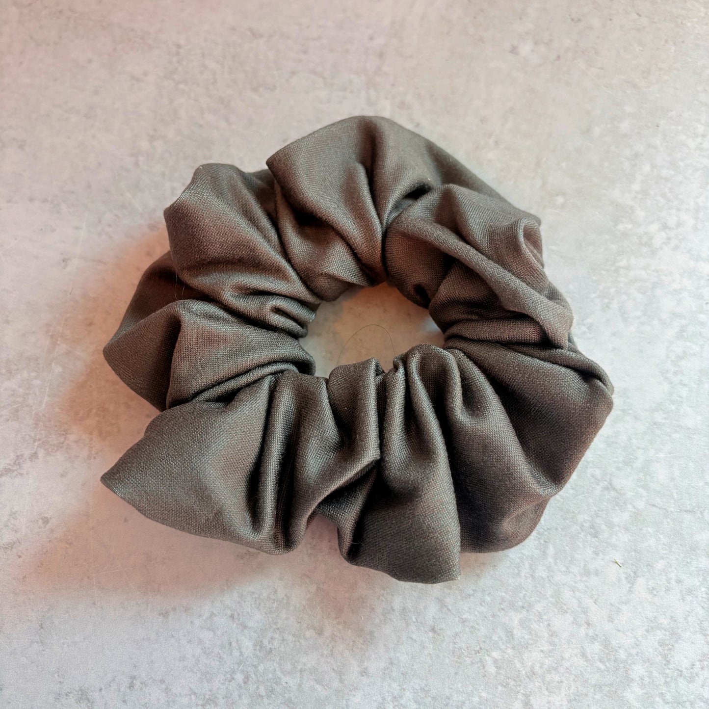 Charcoal Solid Scrunchie (Regular)