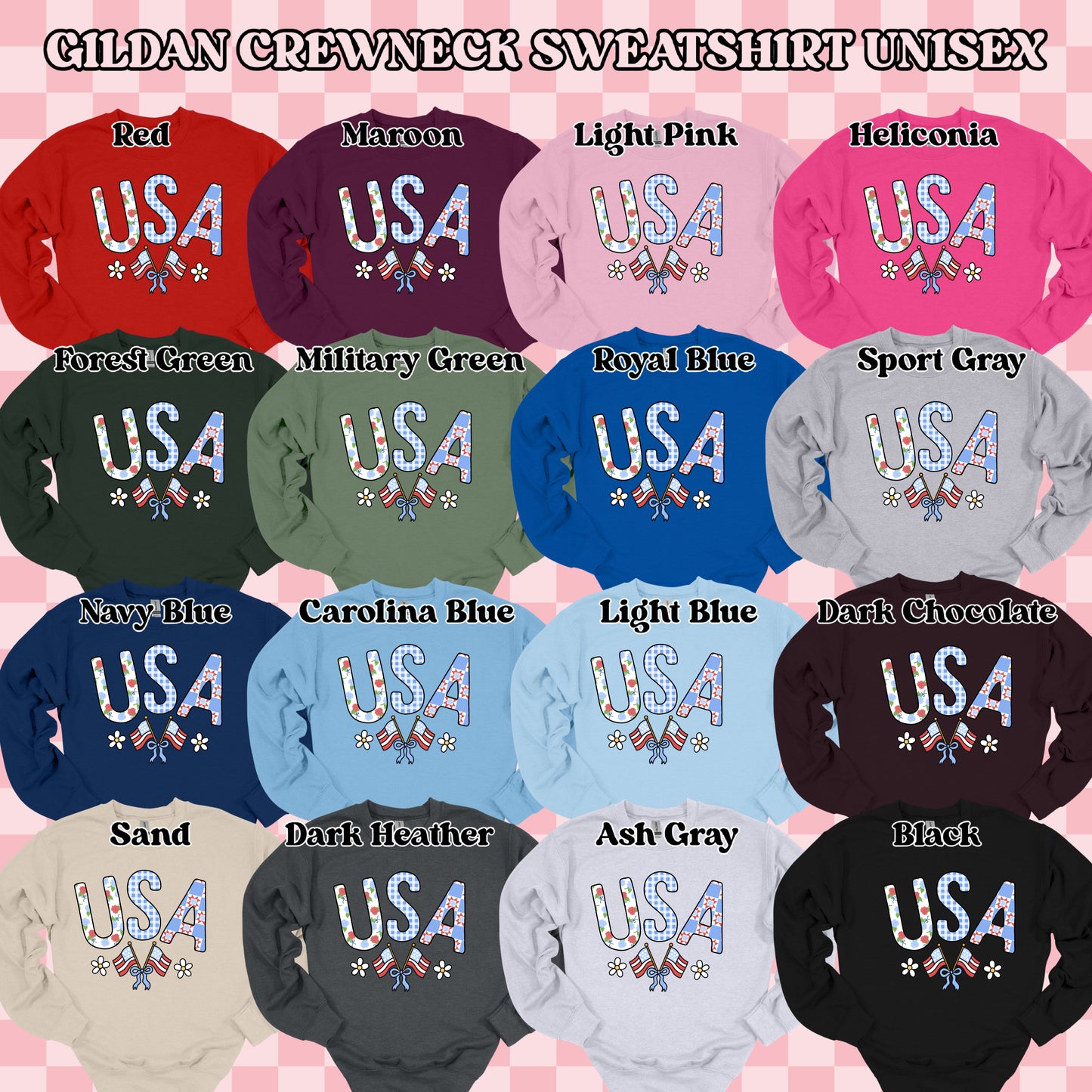 Patchwork USA (tshirt/sweatshirt)
