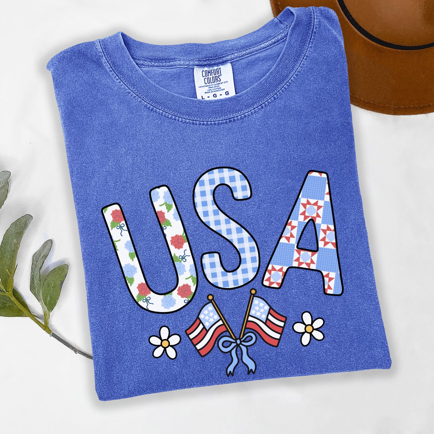 Patchwork USA (tshirt/sweatshirt)